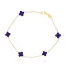 Small Navy Blue Clover Bracelet